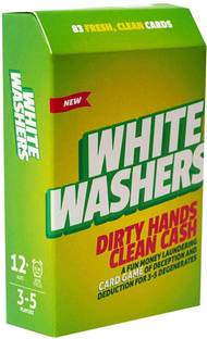 Binca White Washers Fun Bluffing Strategy Card Game For Kids And Adults, Gift for Kids