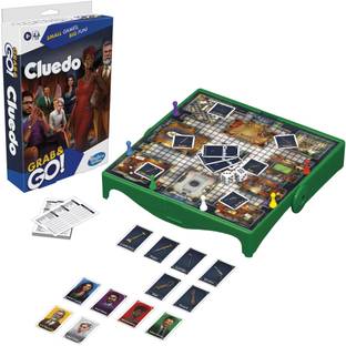 HASBRO GAMING Clue Grab and Go Game, Portable Game for 3-6 Players, Travel Game for Kids