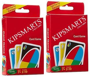KIPSMARTS FAMILY CARD GAME COMPLETE (PACK Of 2) (Multicolor)
