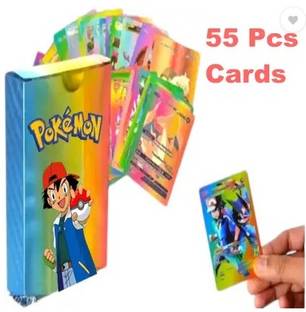 SHUANG YOU POKEMON Card Rainbow Colour, Waterproof, Card Game For Kids
