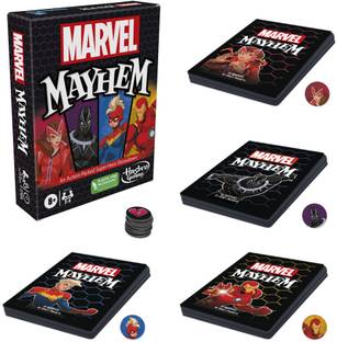 MARVEL Mayhem Card Game, Featuring Super Heroes