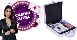 Casino Sutra Poker Chips Set 100 aluminium