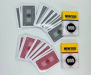 A SARKAR MAGIC SHOP MW 555 Playing Mark Card Deck Set of 2 (Black)