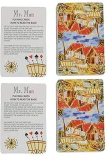 patil magic Mr. Man 555 Marked Playing Card Deck, Cheating Playing Card Pack of 2