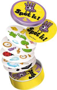 Aclipse Dobble Game Educational Card Game for Kids & Family 55 Card (Yellow)