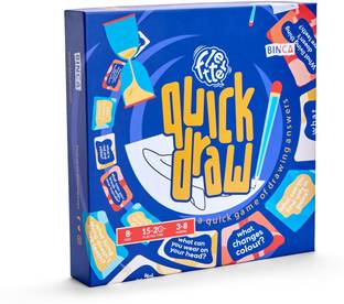 Binca Fletter Quick Draw, Creative Drawing Card Game for Kids and Adults, Gift for Kid