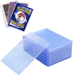 PATPAT 25pcs PVC Trading Card Case for Game Card Clear 3 x 3.97 Top Loading Plastic