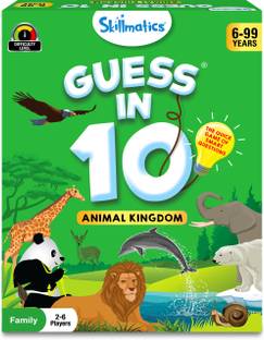 Skillmatics Card Game - Guess in 10 Animal Kingdom, Educational Toys for Kids Ages 6 to 9