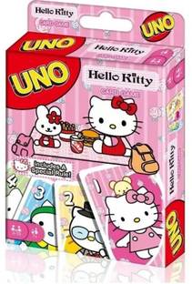 Gift Collection Premium Quality UNO Hello Kitty Playing Card Game for kids and family Fun Game