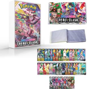 AncientKart Pokemon cards Sword and Shield Rebel Clash V & V Max cards Set of 37 ( non Holo, Non Repeated)