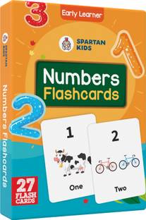 spartan kids Numbers Flash Cards Easy & Fun way of Learning-1yr-6yr Kids