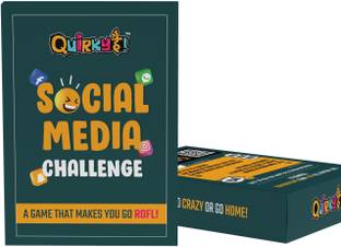 Quirky Hai Social Media Challenge Card Game perfect for party nights- pack of 50 cards