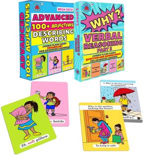 Brainy Bug Resources Adjectives Megadeck (104 cards) and Answer why cards (30)