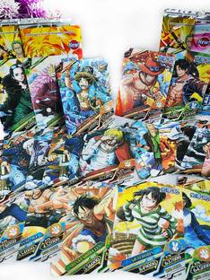 Thrifx Luffy Zoro Boa Hancock Series OnePiece Cards Pack of 100 Pcs (2 Pack Free)