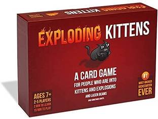 TOY GARAGE Exploding Kitten Card Game for Kids & Adults Fun Game