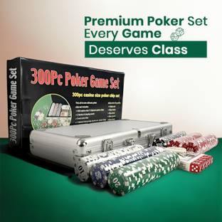 Picfest 300 Piece Poker Set with Aluminum Carrying Case Dual Toned Poker Chips