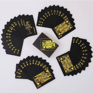 Royals Yellow Print Waterproof Plastic Deck Poker Playing Card