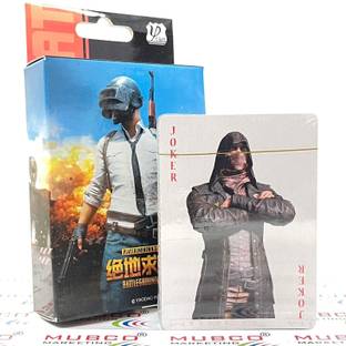 Mubco PUBG Poker Playing Card Games | 54 Cards | 2-10 Players | Age 7+