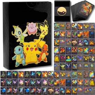 CrazyBuy Waterproof 55pcs Playing Cards Black Foil Card Box V Series max Gx Ex Cards