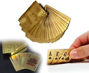 SHIFTER Playing Cards Golden Poker Cards Teen Patti Plastic Waterproof