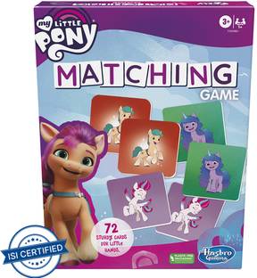 HASBRO GAMING My Little Pony Matching for Kids Ages 3 and Up,1+ Players