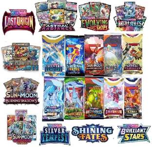 Bestie Toys Pokemon Cards Basic Ex Gx Booster Cards Mix Edition Cards (20 Pack)