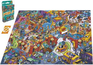 HASBRO GAMING Puzl It Game, Competitive Puzzle Card Game, Family Game for 2 to 6 Players
