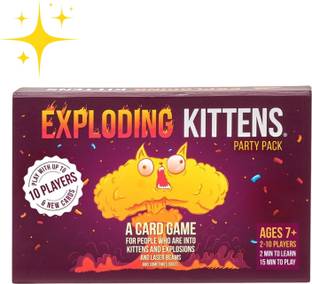 Zuuluzrs Exploding Kittens Party Pack Card Games 2 to 10 Players Ages 7+