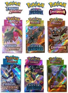 CrazyBuy Pokemon V, VMAX, GX, & Basic Cards For Kids Set Of (6 Decks)