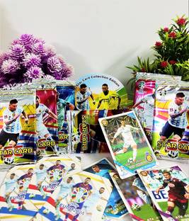Thrifx Premium Football Cards 100 Pcs 2023-23 Edition Euro World Cup Cards (Pack of 12)