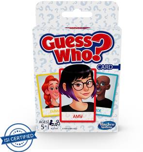 HASBRO GAMING Guess Who? Card Game for Kids Ages 5 and Up, 2 Player Guessing Game