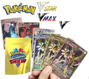 Bestie Toys Pokemon Rose Gold Cards Foil Cards Vstar Vmax V Collection Rare Cards(25 cards)