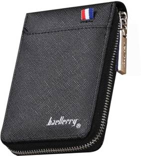 Baellery Leather ATM Credit Card Holder Wallet for Men and Women 10 Card Holder