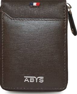 ABYS 100% Genuine Leather Men's Card Holder 15 Card Holder