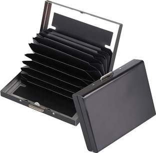 StealODeal Black RFID Blocking Metal ATM/Credit/Debit For Man & Woman Slots 10 Card Holder