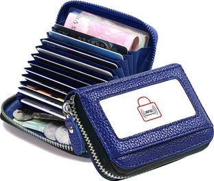 GREEN DRAGONFLY® Men & Women Casual, Travel Brown Artificial Leather RFID Wallet 10 Card Holder