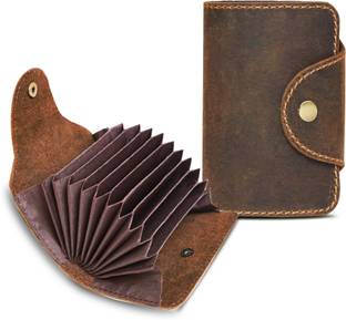 ABYS Exclusive High Quality Hunter Leather Case ATM/Credit/Debit 13 Slots 10 Card Holder