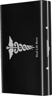 StealODeal Premium Metal Cardholder with Laser-Engraved Design and Versatile Slot 8 Card Holder