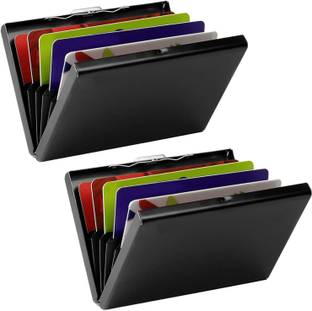 Yellowcoin Steel ATM/Visiting/credit Card Holder, Business Card Case Holder 6 Card Holder
