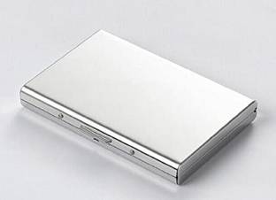 SHUANG YOU Ultra Thin Stainless Steel Credit Card Wallet RFID Blocking Slim Metal 6 Card Holder