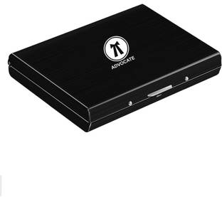K K CROSI Advocate Logo Printed RFID Blocking Smart Card Holder 6 Slot 6 Card Holder