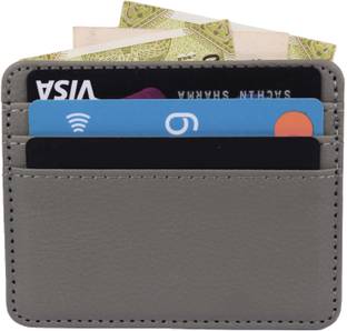 StealODeal Grey Pu Leather 4 Card Holder