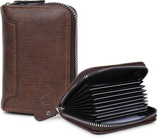 StealODeal PU Leather Zipper credit/debit/ATM Slot 12 Card Holder