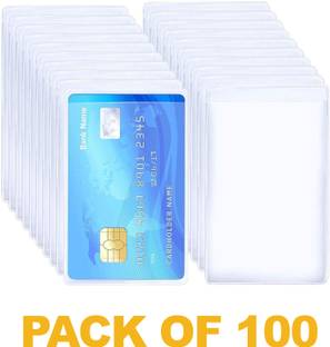 LRS Transparent Frosted Matte Finish Plastic Holder for Cards 1 Card Holder