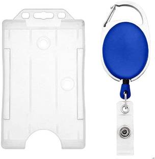 NSSP ID Card Holder combo (Oval Blue yoyo + White id Card Holder) 1 Card Holder