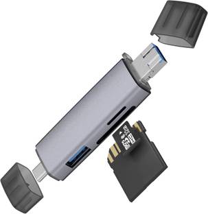 LN KART 3 in 1 USB C/USB/Micro USB Micro SD Card Reader Adapter for Mac, MacBook, iPhone Card Reader