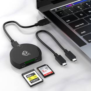 SCALEBEE CFexpress Type B SDHC UHS-II Dual-Slot Mutli Memory Card Reader USB 3.2 10Gbps Card Reader