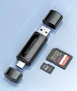 Good One USB-A 3.0 & Type C High-Speed Multi-Card Reader Supports All Standard Card Reader