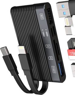 Tobo 6-in-1 Multi-Ports Memory Card Reader with SD/TF Card USB 3.0 Adapter TD-1384TC Card Reader