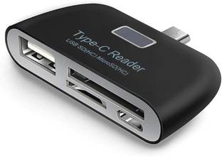 SwapME Type C Card Reader Multi in 1 USB 3.1 Type C Memory Card Reader USB/ SD/TF/Micro Card Reader